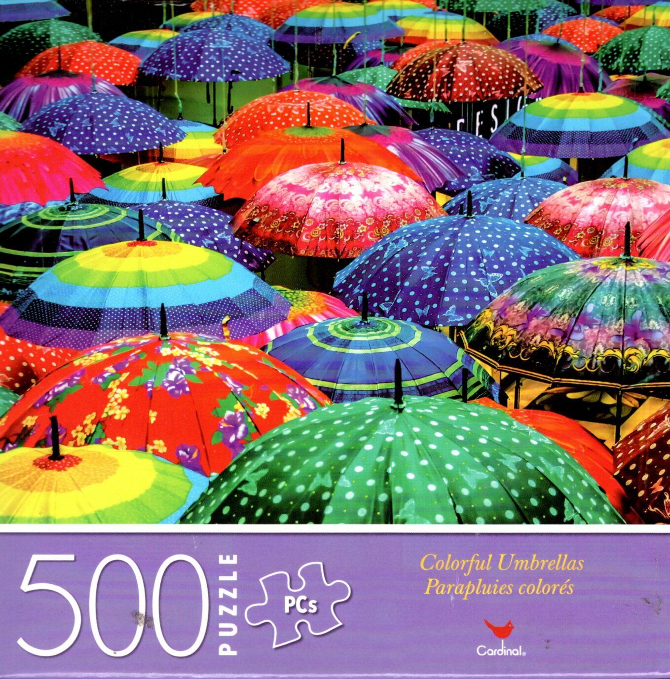 Colorful Umbrellas - 500 Piece Jigsaw Puzzle