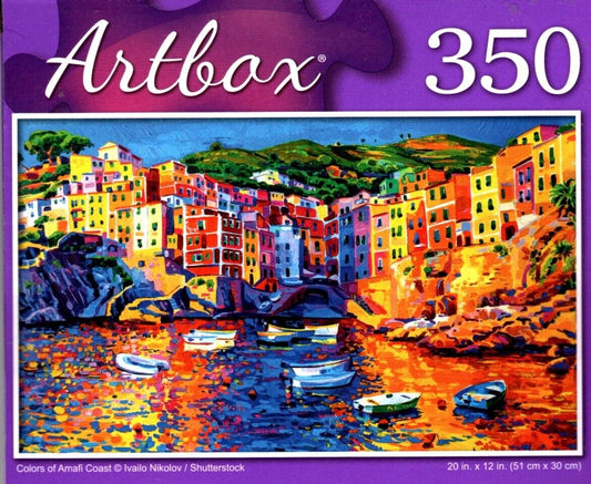 Colors of Amafi Coast - 350 Pieces Jigsaw Puzzle
