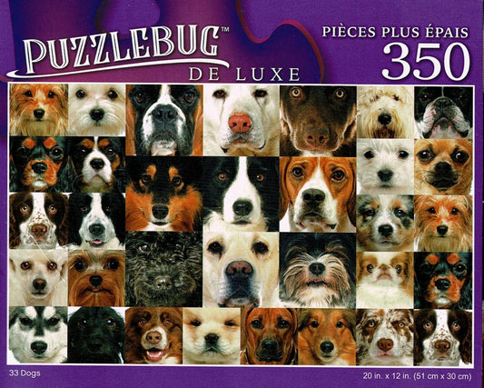33 Dogs - 350 Pieces Deluxe Jigsaw Puzzle