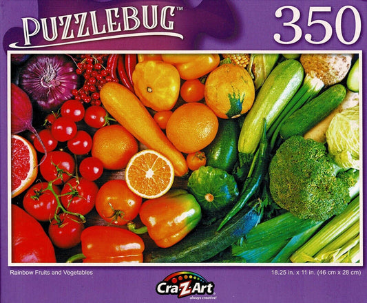 Rainbow Fruits and Vegetables - 350 Pieces Jigsaw Puzzle