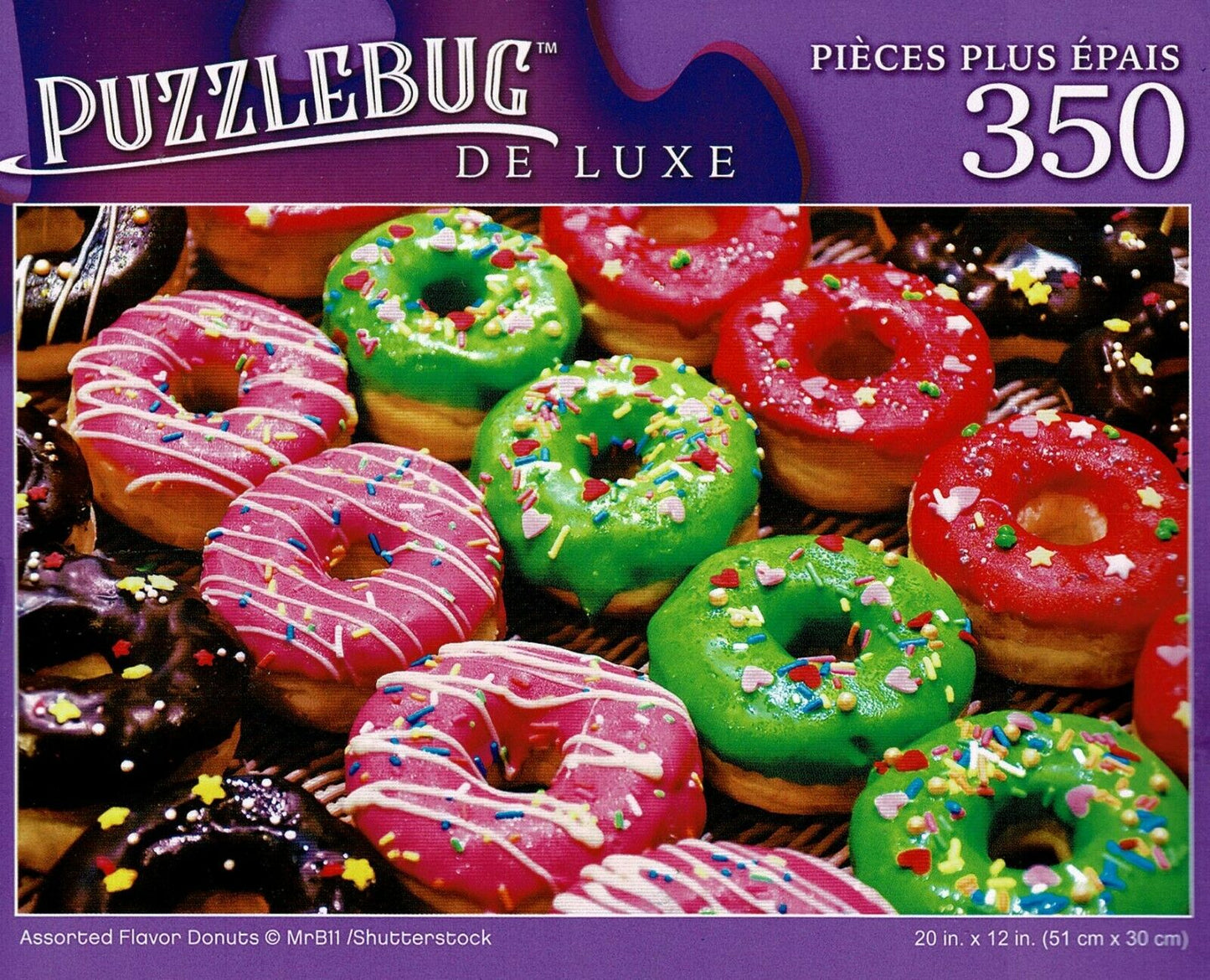 Assorted Flavor Donuts - 350 Pieces Deluxe Jigsaw Puzzle