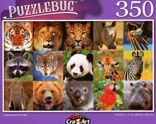 Endangered Animals - 350 Pieces Jigsaw Puzzle