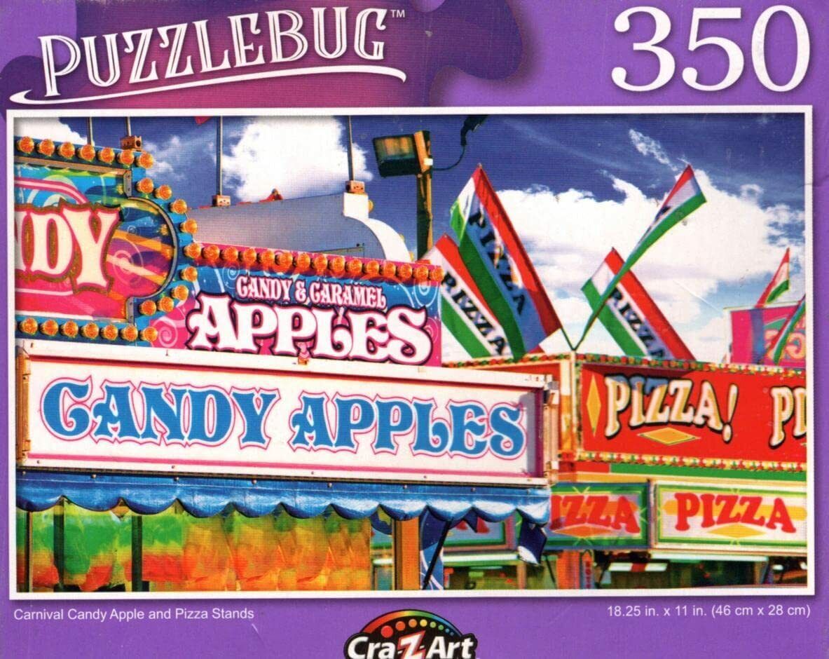 Carnival Candy Apple and Pizza Stands - 350 Pieces Jigsaw Puzzle