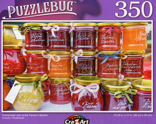 Homemade Jam at The Farmer`s Market - 350 Pieces Jigsaw Puzzle