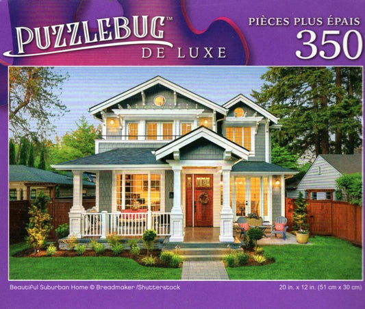 Beautiful Suburban Home - 350 Pieces Jigsaw Puzzle