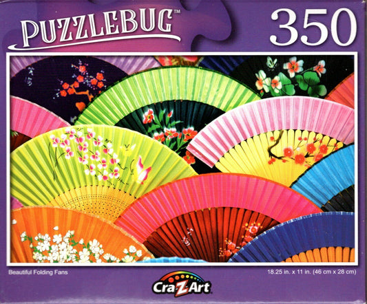Beautiful Folding Fans - 350 Pieces Jigsaw Puzzle