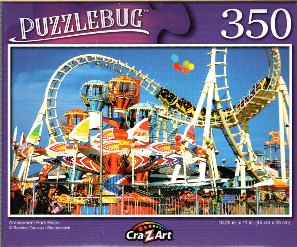 Amusement Park Rides - 350 Pieces Jigsaw Puzzle