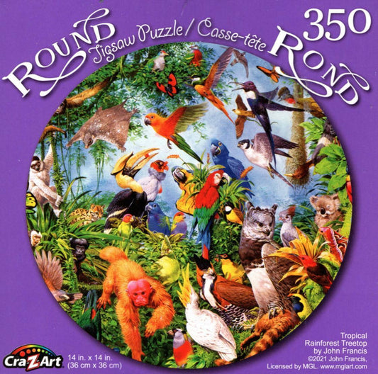 Tropical Rain-Forest Treetop - 350 Round Piece Jigsaw Puzzle