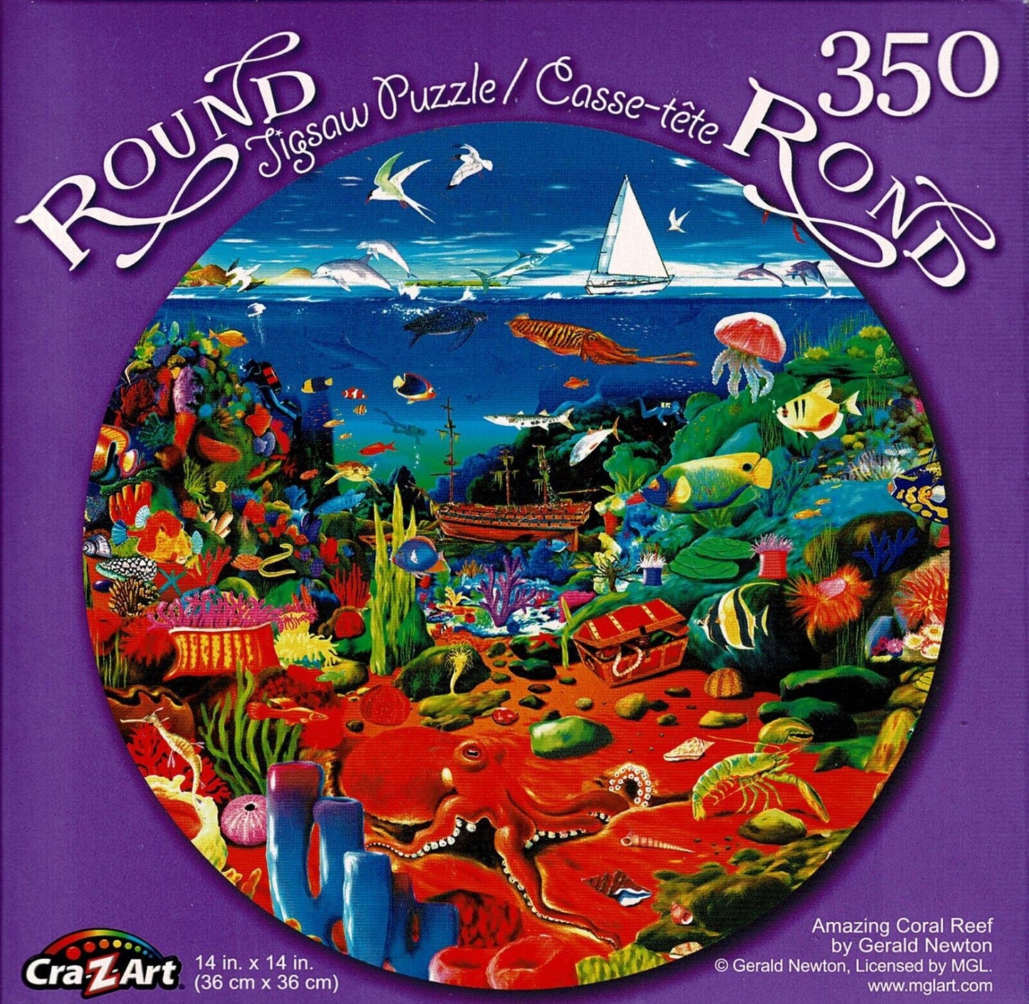 Amazing Coral Reef - 350 Round Piece Jigsaw Puzzle