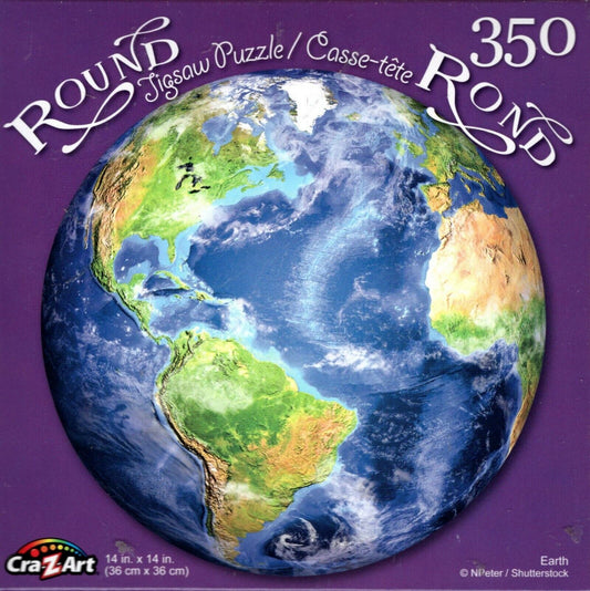 Earth - 350 Piece Round Jigsaw Puzzle