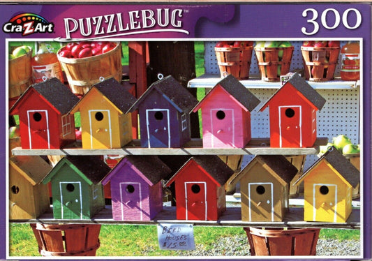 Painted Wood Birdhouses - 300 Pieces Jigsaw Puzzle