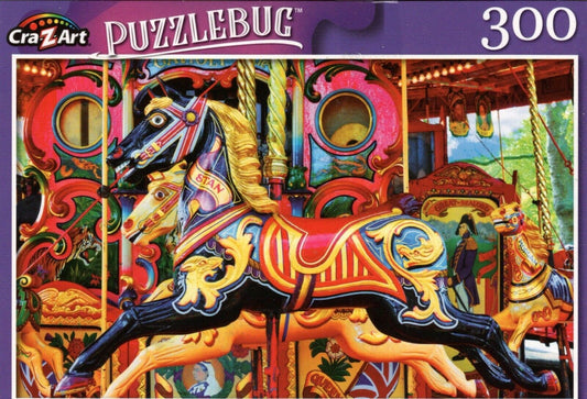 Black Beauty Carousel Horse - 300 Pieces Jigsaw Puzzle