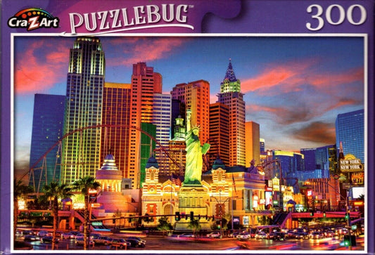 Las Vegas, The Strip, New York Hotel and Casino - 300 Pieces Jigsaw Puzzle
