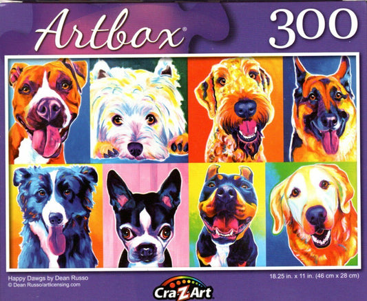 Happy Dawgs by Dean Russo - 300 Pieces Jigsaw Puzzle