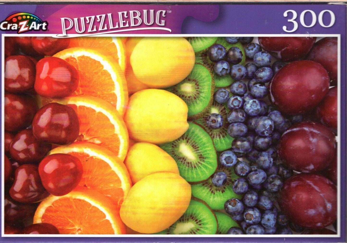Colorful Fruits Rows - 300 Pieces Jigsaw Puzzle