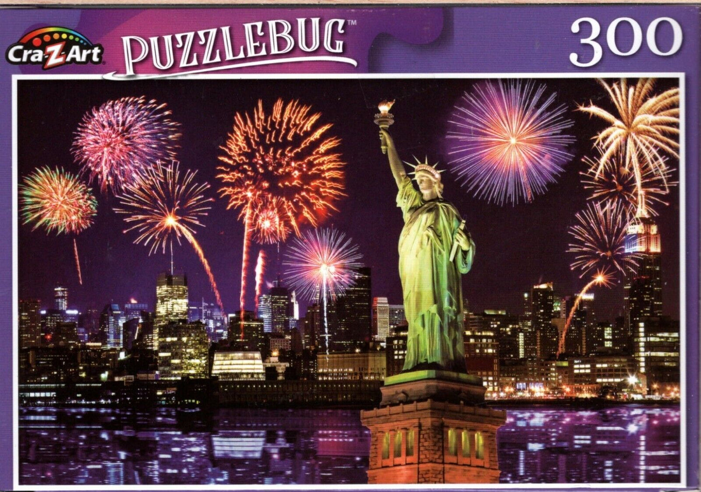 Fireworks at Night, NYC - 300 Pieces Jigsaw Puzzle