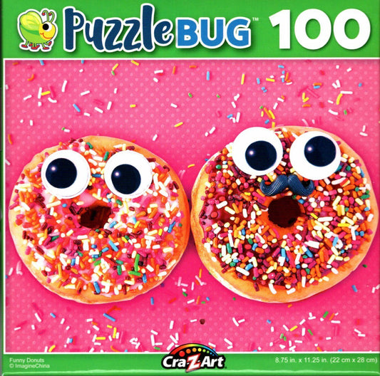 Funny Donuts - 100 Pieces Jigsaw Puzzle