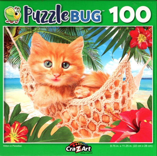 Kitten in Paradise - 100 Pieces Jigsaw Puzzle