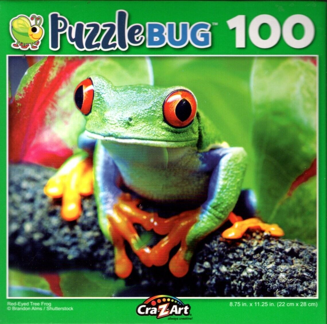 Red-Eyed Tree Frog - 100 Pieces Jigsaw Puzzle