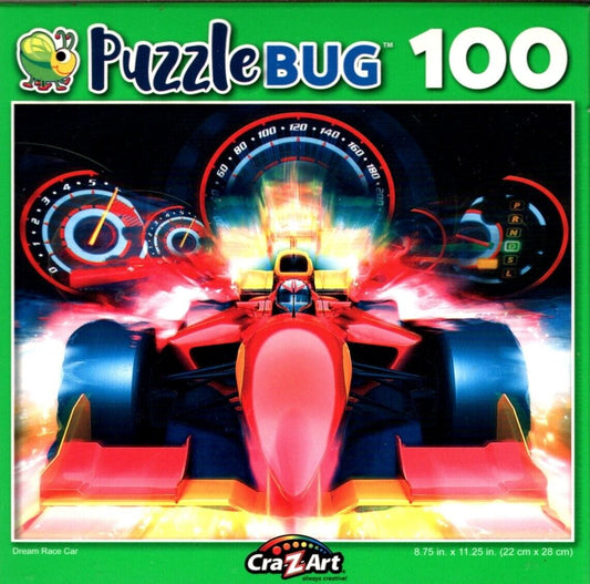 Puzzlebug Dream Race Car - 100 Pieces Jigsaw Puzzle