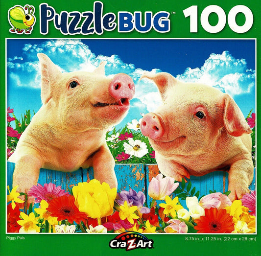 Puzzlebug Piggy Pals - 100 Pieces Jigsaw Puzzle