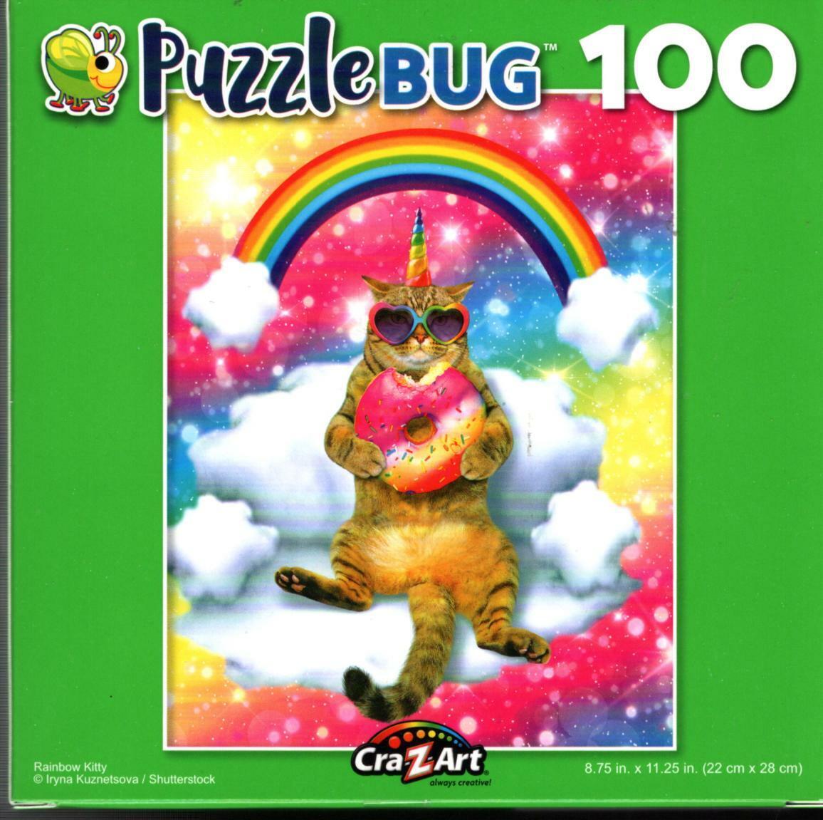 Rainbow Kitty - 100 Pieces Jigsaw Puzzle