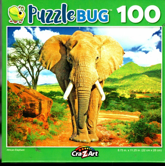 Puzzlebug Big African Elephant 100 Piece Jigsaw Puzzle