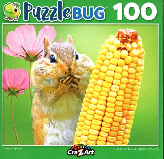 Chompy Chipmunk - Puzzlebug - 100 Piece Jigsaw Puzzle
