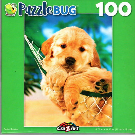 Resting Retriever - 100 Pieces Jigsaw Puzzle