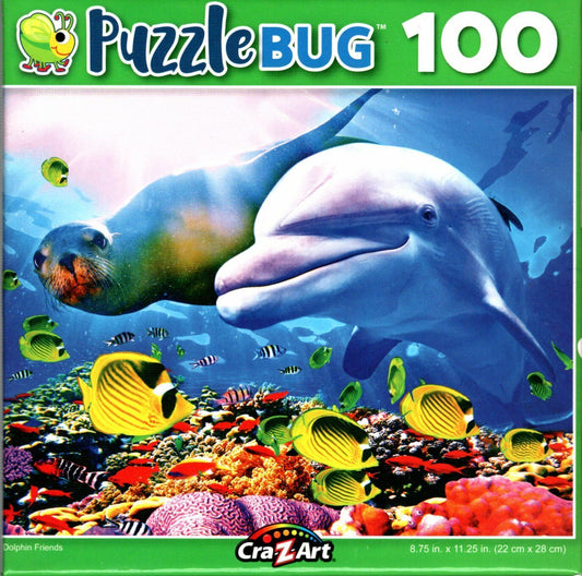 Dolphin Friends - 100 Pieces Jigsaw Puzzle