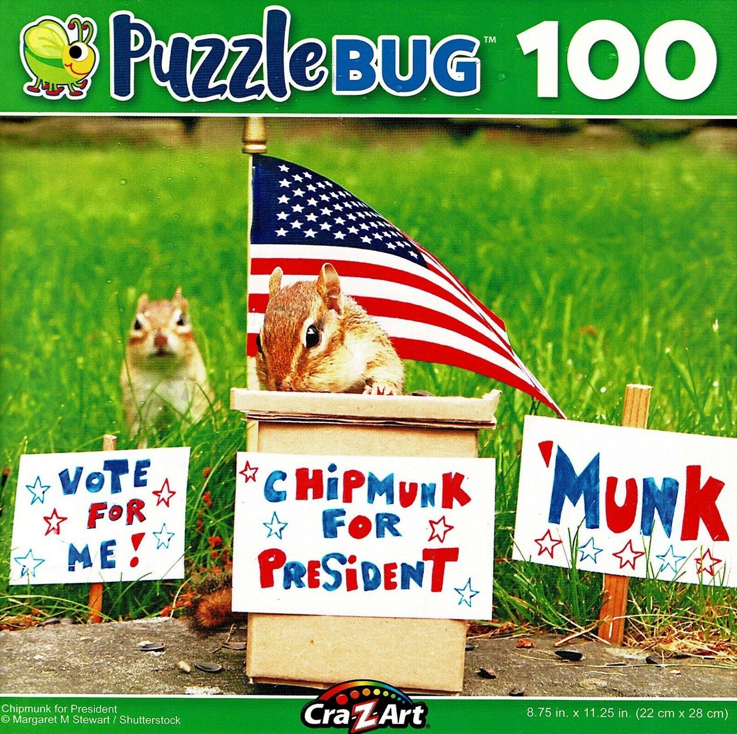 Puzzlebug 100 Pieces Jigsaw Puzzle: Chipmunk for President