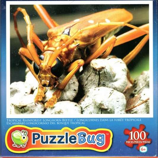 Tropical Rainforest Longhorn Beetle - 100 Pieces Jigsaw Puzzle