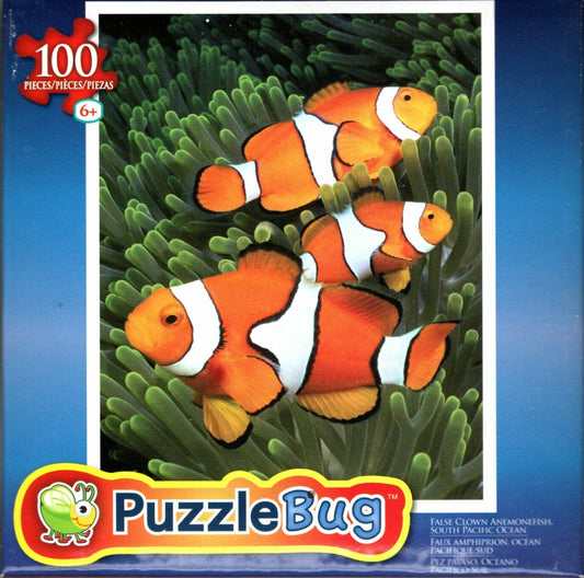 False Clown Anemonefish - 100 Pieces Jigsaw Puzzle