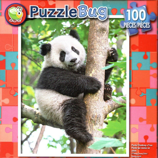 Panda Climbing a Tree - 100 Piece Jigsaw Puzzle