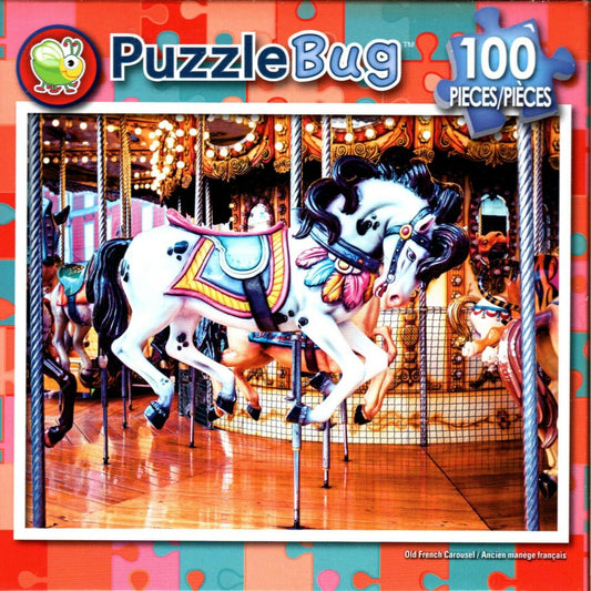 Old French Carousel - 100 Piece Jigsaw Puzzle