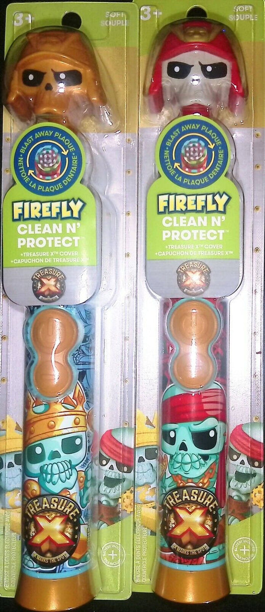2X Firefly Clean N' Protect Treasure X Power Toothbrush with Antibacterial Cover