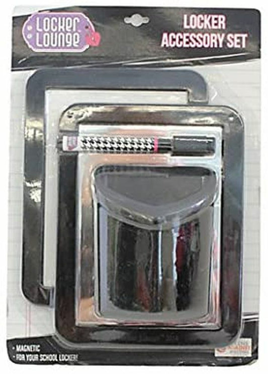 4 Piece Locker Accessory Set (BLACK)