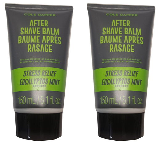 After Shave Balm - Stress Relief Eucalyptus Mint 5.1fl.oz/150ml (Set of 2 Pack)