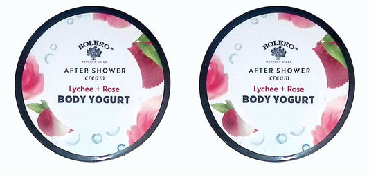 After Shower Cream Lychee + Rose - Body Yogurt 5fl oz (141.7ml) (Set of 2 Pack)