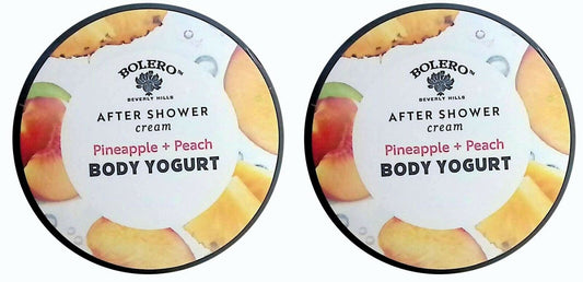After Shower Cream Pineapple + Peach - Body Yogurt 5fl oz (141.7ml) (Set of 2)