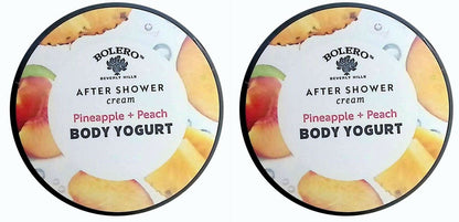 After Shower Cream Pineapple + Peach - Body Yogurt 5fl oz (141.7ml) (Set of 2)