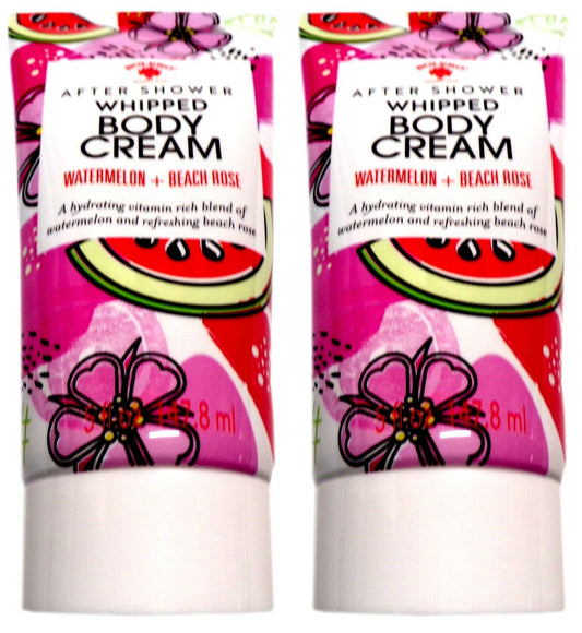 After Shower Whipped Body Cream Watermelon & Beach Rose 5fl oz (147.8ml) Set
