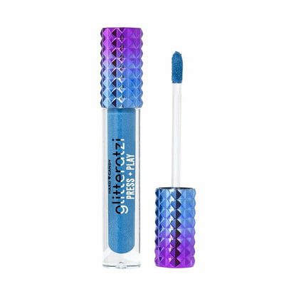 ALLURE HARD CANDY GLITTERATZI PRESS PLAY GLITTER REVEAL LIPSTICK TURQUOISE BLUE