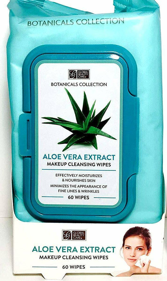 Aloe Vera Extract Makeup Cleansing Wipes 60 Wipe