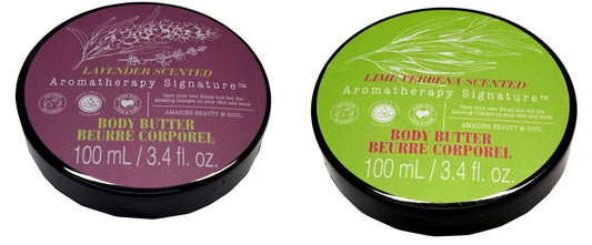 Aromatherapy Body Butter - Lime Verbena & Lavender - Luxury Skin Care 3.4fl oz