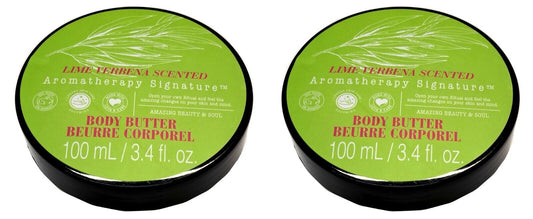 Aromatherapy Body Butter - Lime Verbena Scented - Luxury Skin Care 3.4fl