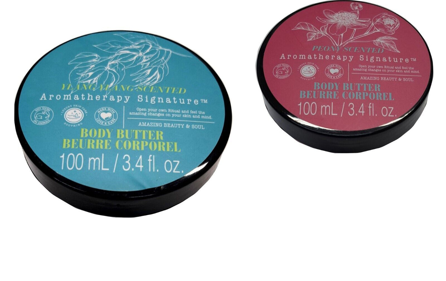 Aromatherapy Body Butter - Ylang Ylang & Peony - Luxury Skin Care 3.4fl oz