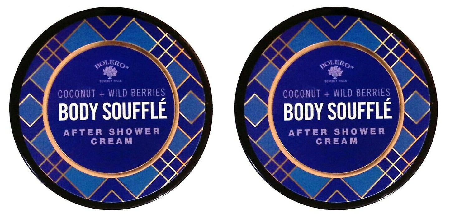 Body Souffle Coconut + Wild Berries After Shower Cream (Set of 2 Pack)