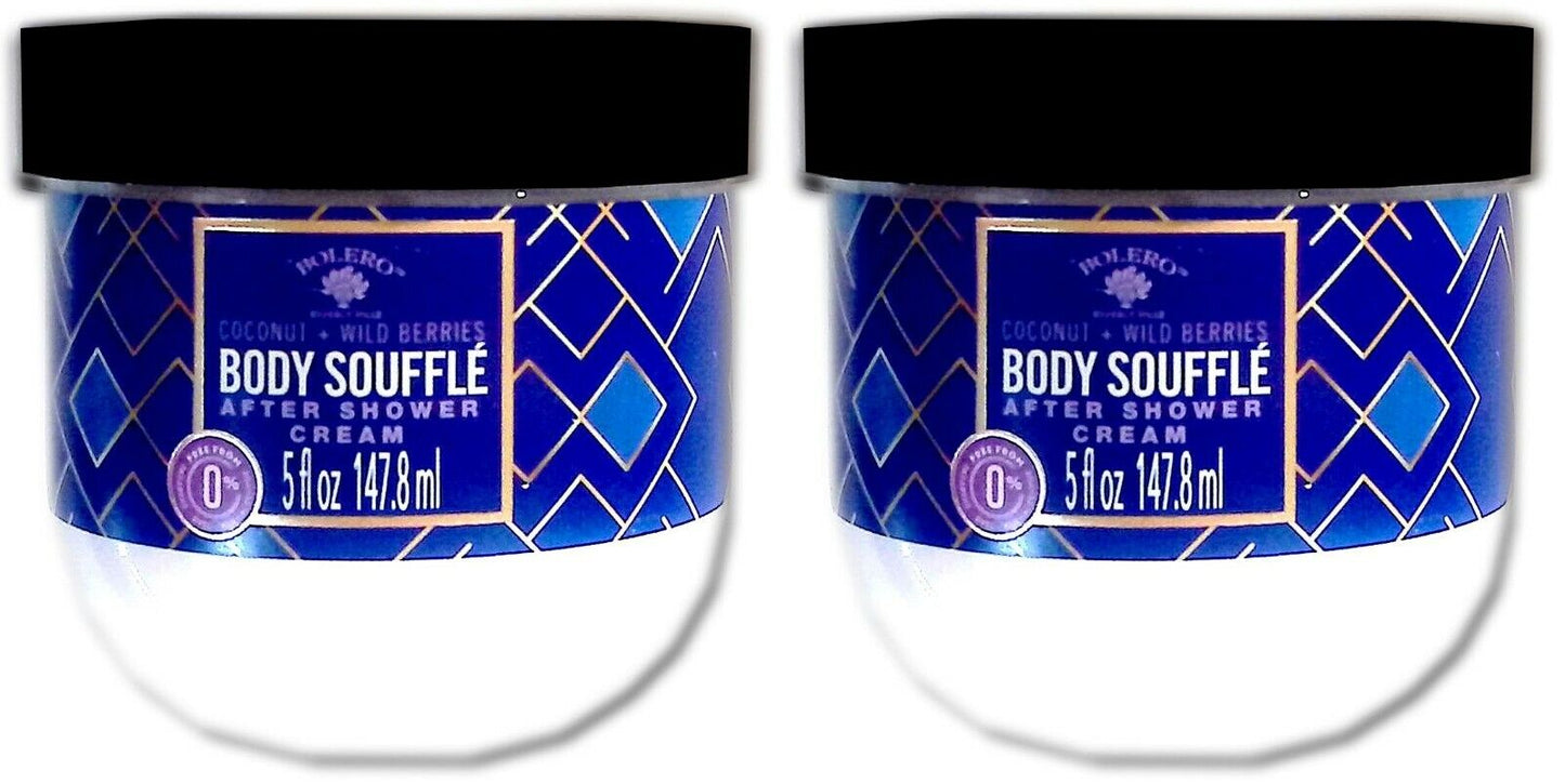 Body Souffle Coconut + Wild Berries After Shower Cream (Set of 2 Pack)