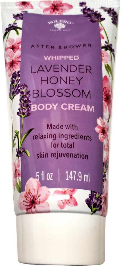 Bolero After Shower Whipped Body Cream - Lavender Honey Blossom 5fl oz, 147,8ml